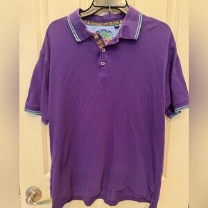 Robert Graham purple polo shirt XL